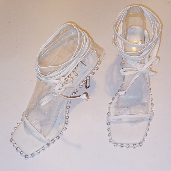 Lulu's Bling strappy Kitten Heel - Picture 1 of 9